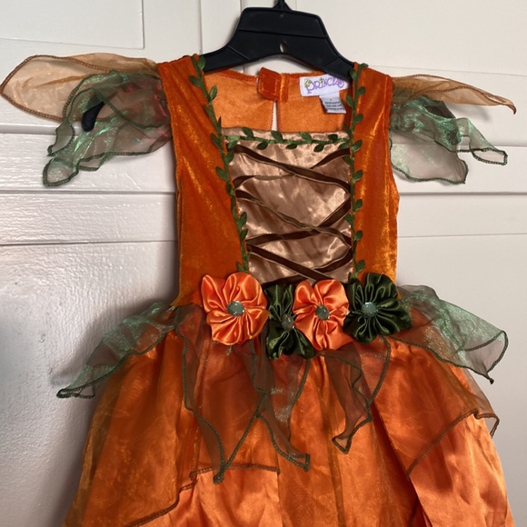 BEAUTIFUL 🧡💚FAIRY💚🧡 DRESS SIZE 4T-5T 🌟LIKE NEW🌟 - Picture 4 of 13